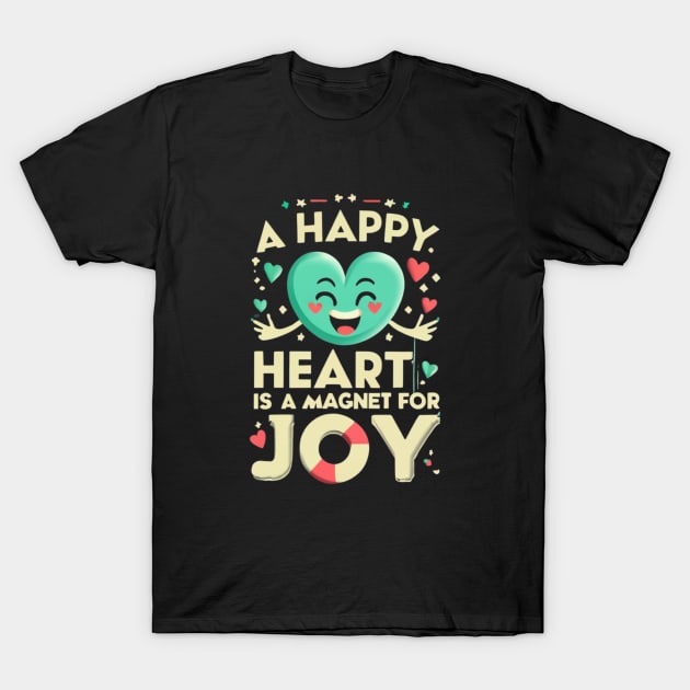 A Happy Heart T-Shirt by masksutopia